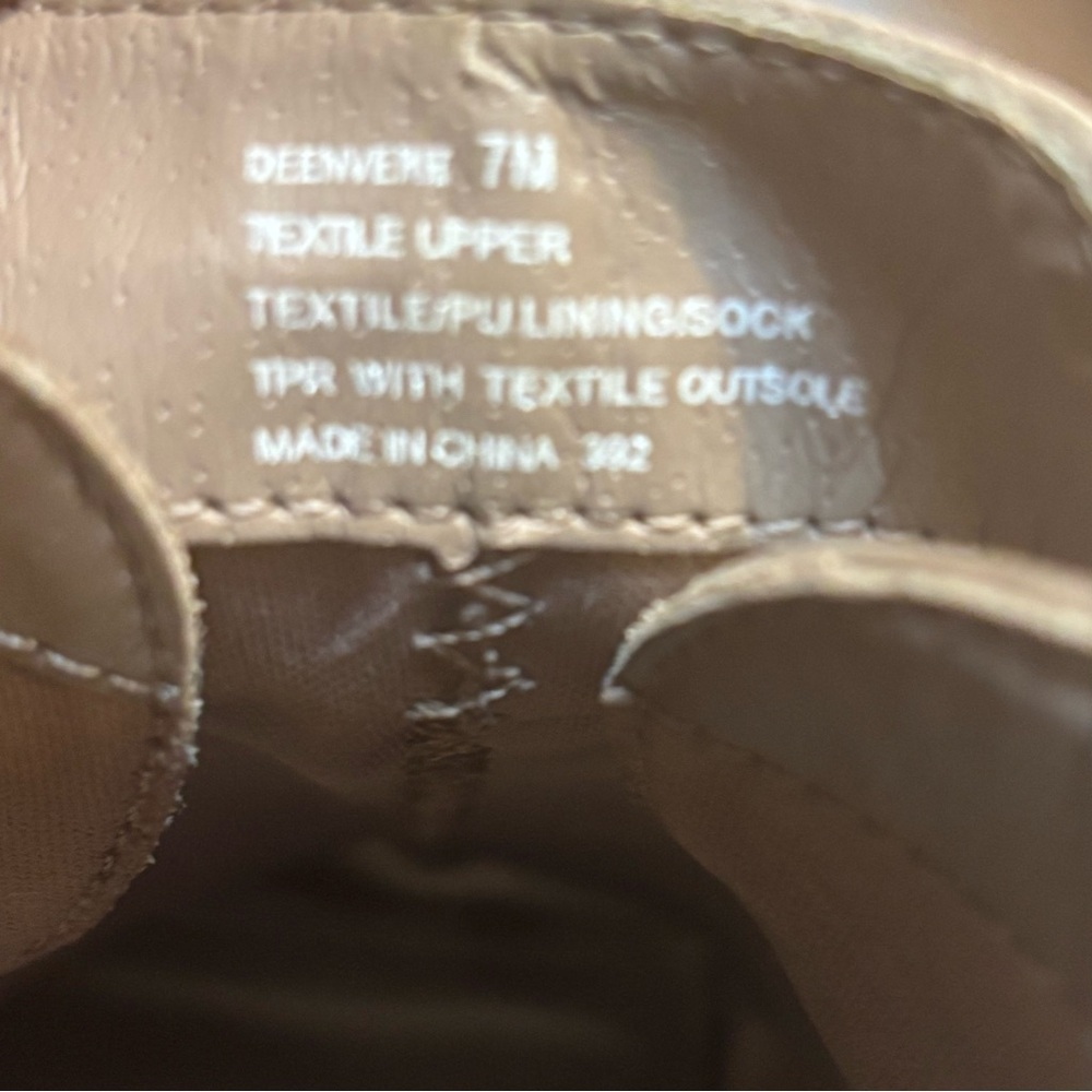 Madden Girl Booties Size 7M Taupe Wedge Open-Toe Braided Ankle Strap Buckles - Picture 10 of 13